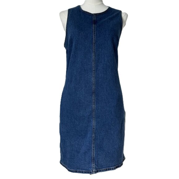 J. Crew Factory Blue Denim Dress - Picture 1 of 6